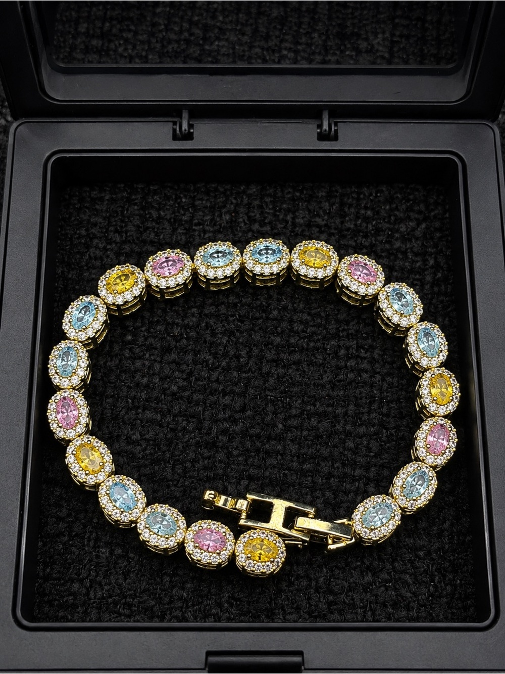 Gold Candy Tennis Bracelet